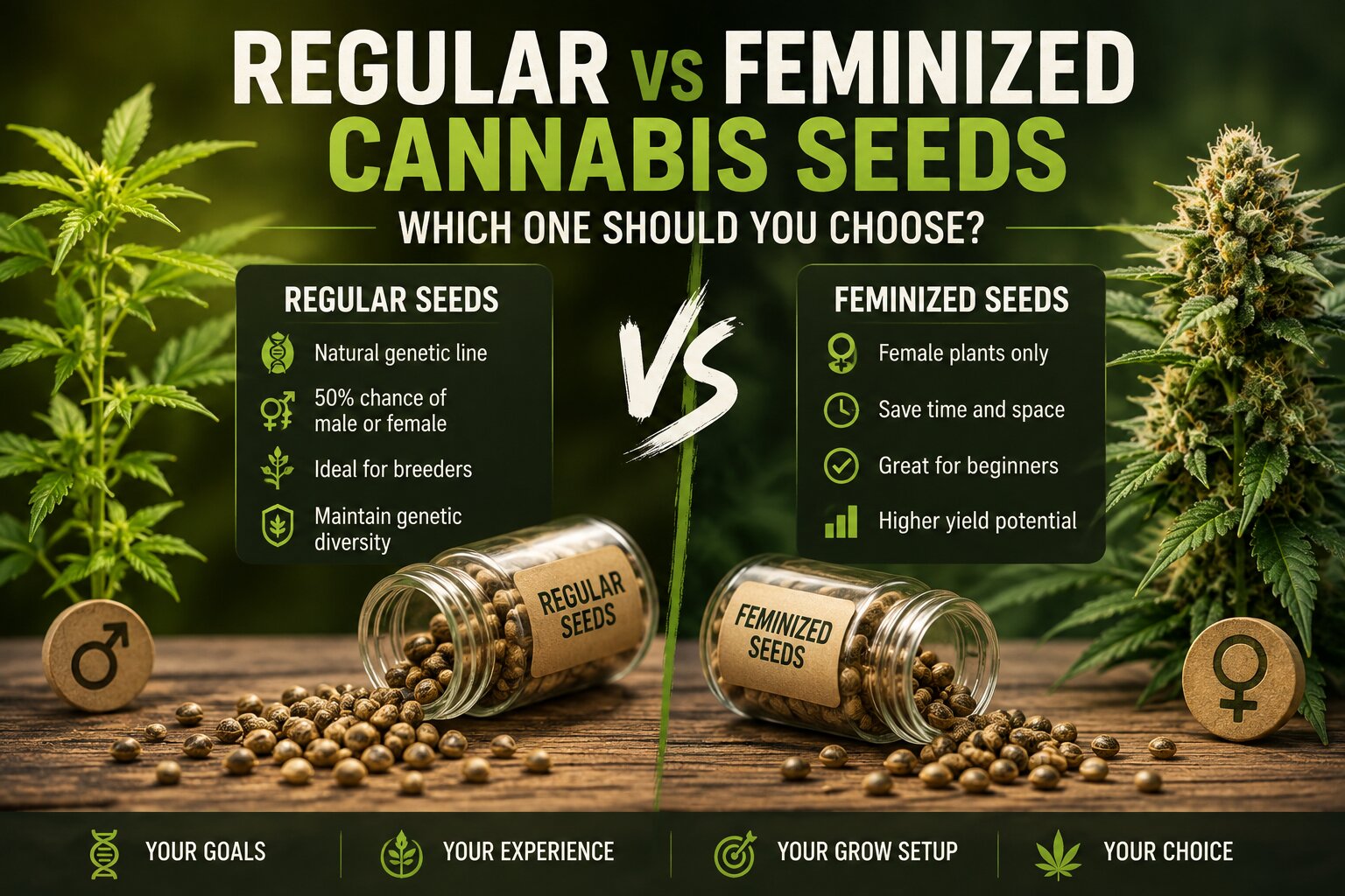 Regular vs Feminized Cannabis Seeds: Which One Should You Choose?